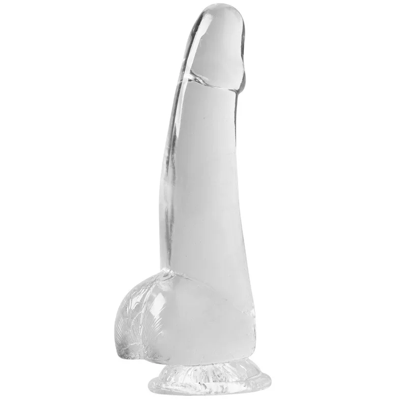 Purple Realistic Dildo Pink Crystal Penis Artificial Soft Smooth Dildo Anal Strap-on Stick with Balls Sex Toy for Women Adult18+ Purple Realistic Dildo Pink Crystal Penis Artificial Soft Smooth Dildo Anal Strap-on Stick with Balls Sex Toy for Women Adult18+