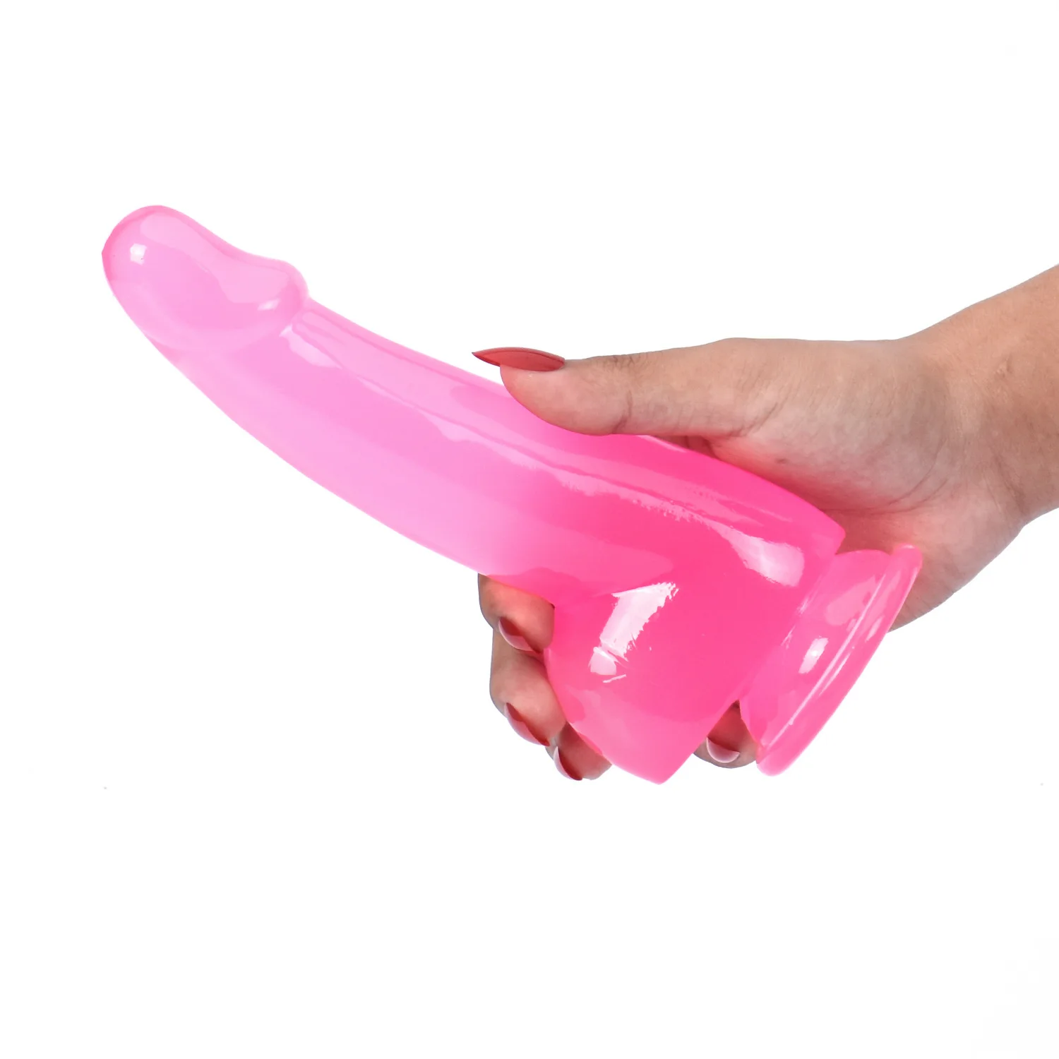 Purple Realistic Dildo Pink Crystal Penis Artificial Soft Smooth Dildo Anal Strap-on Stick with Balls Sex Toy for Women Adult18+ Purple Realistic Dildo Pink Crystal Penis Artificial Soft Smooth Dildo Anal Strap-on Stick with Balls Sex Toy for Women Adult18+
