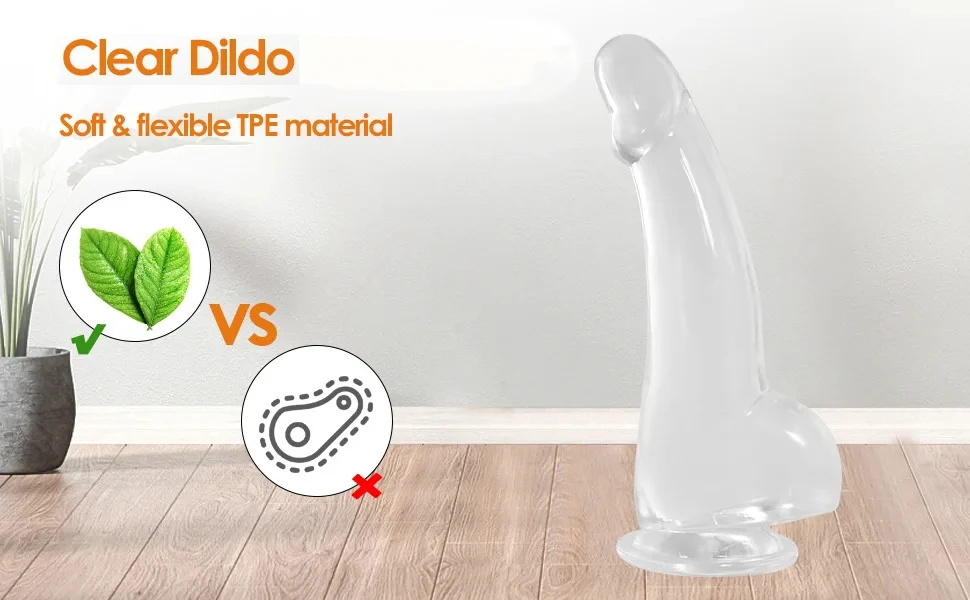 Purple Realistic Dildo Pink Crystal Penis Artificial Soft Smooth Dildo Anal Strap-on Stick with Balls Sex Toy for Women Adult18+ Purple Realistic Dildo Pink Crystal Penis Artificial Soft Smooth Dildo Anal Strap-on Stick with Balls Sex Toy for Women Adult18+