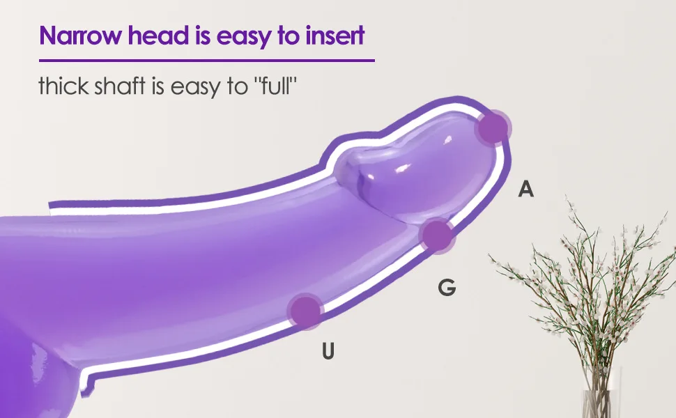 Purple Realistic Dildo Pink Crystal Penis Artificial Soft Smooth Dildo Anal Strap-on Stick with Balls Sex Toy for Women Adult18+ Purple Realistic Dildo Pink Crystal Penis Artificial Soft Smooth Dildo Anal Strap-on Stick with Balls Sex Toy for Women Adult18+