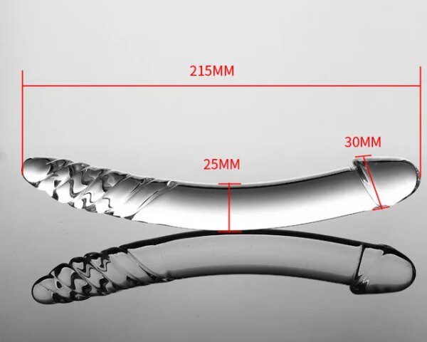 Crystal Glass Dildos Masturbator Realistic Dildo Penis Glass Beads Anal Butt Plug Sex toys for Woman Couples Vaginal