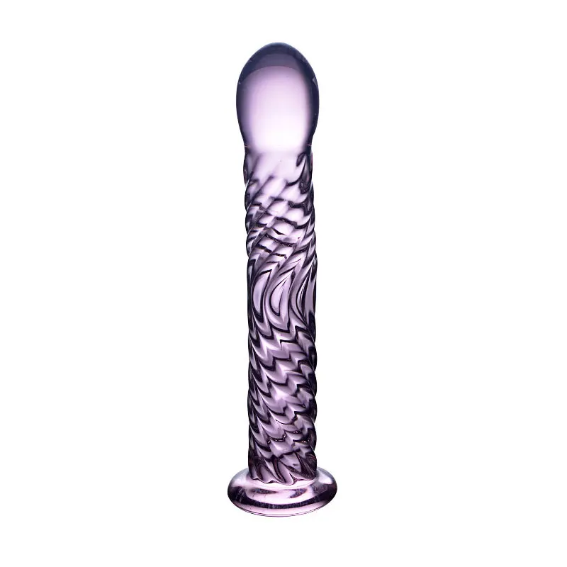 17cm Dildo Realistic Glass Crystal Dildo With suction cup Sex Toys for Woman/Lesbian Sex Toy  G-spot Orgasme massage stick