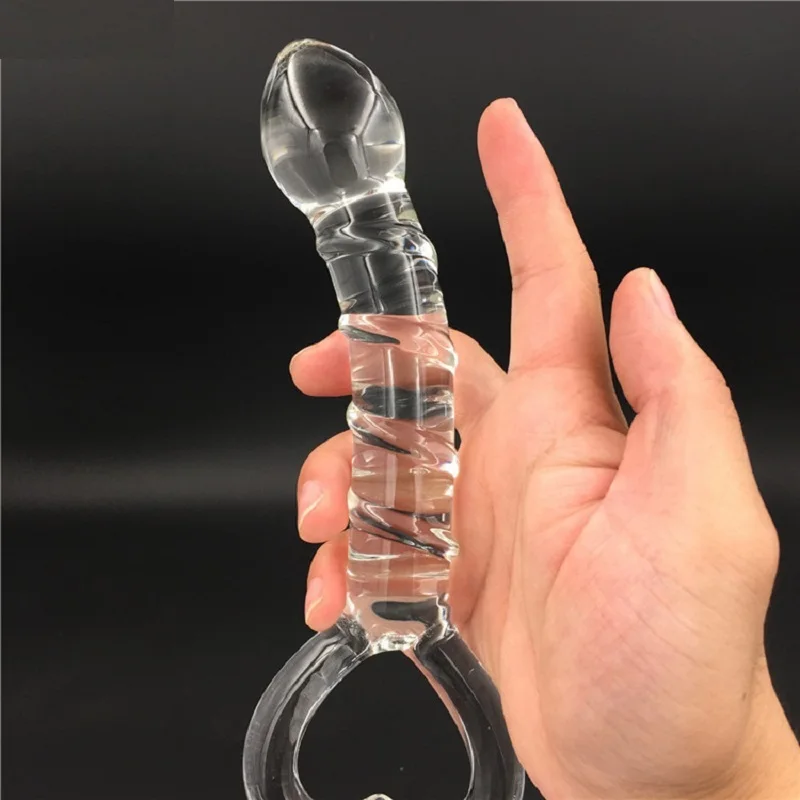 Transparent Crystal Glass Vagina Massager Dual Head Huge Dildo Anal Ass Plug G-spot Stimulation Sex Toy for Couples Masturbator Transparent Crystal Glass Vagina Massager Dual Head Huge Dildo Anal Ass Plug G-spot Stimulation Sex Toy for Couples Masturbator