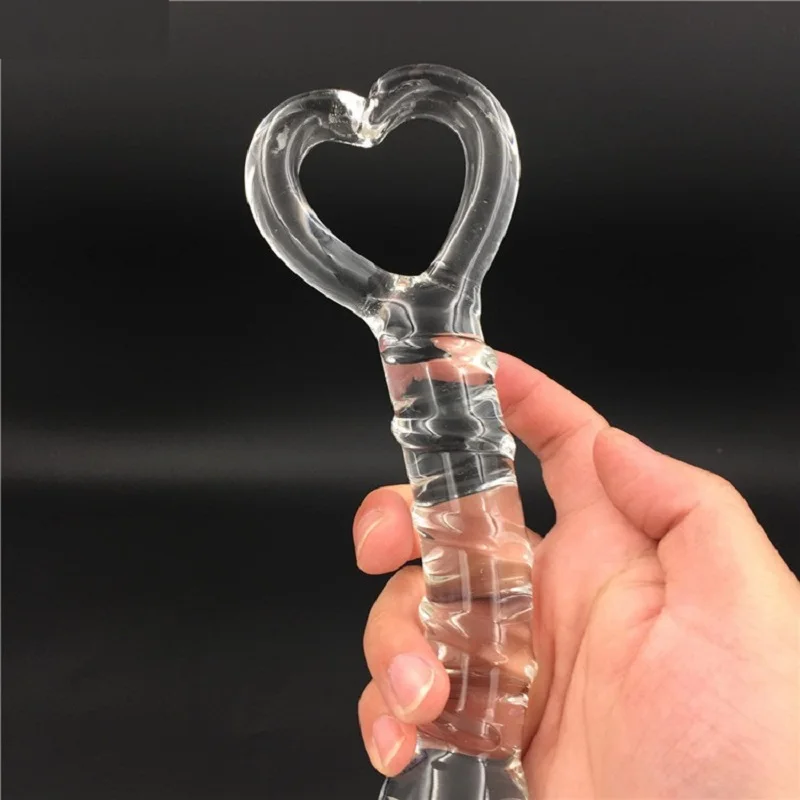 Transparent Crystal Glass Vagina Massager Dual Head Huge Dildo Anal Ass Plug G-spot Stimulation Sex Toy for Couples Masturbator Transparent Crystal Glass Vagina Massager Dual Head Huge Dildo Anal Ass Plug G-spot Stimulation Sex Toy for Couples Masturbator