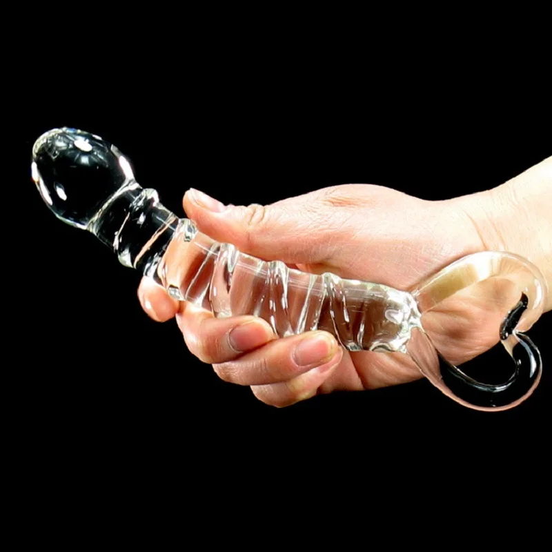 Transparent Crystal Glass Vagina Massager Dual Head Huge Dildo Anal Ass Plug G-spot Stimulation Sex Toy for Couples Masturbator Transparent Crystal Glass Vagina Massager Dual Head Huge Dildo Anal Ass Plug G-spot Stimulation Sex Toy for Couples Masturbator