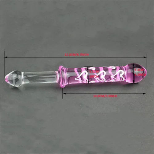 Manyjoy Glass Dildo Crystal Realistic Dilator Long Viginal Anus Plug G-Spot Massager SM Adult Sex Toy for Women Men Masturbator