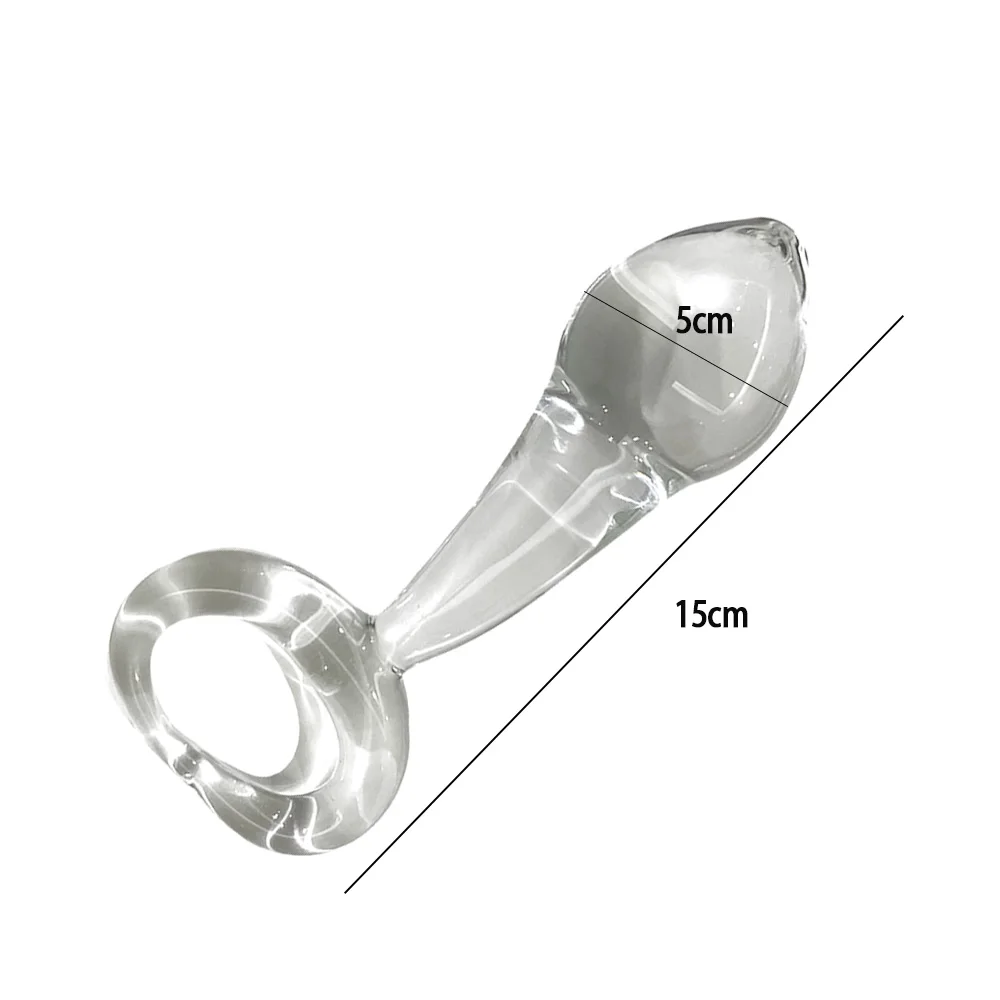 Manyjoy Glass Dildo Crystal Realistic Dilator Long Viginal Anus Plug G-Spot Massager SM Adult Sex Toy for Women Men Masturbator