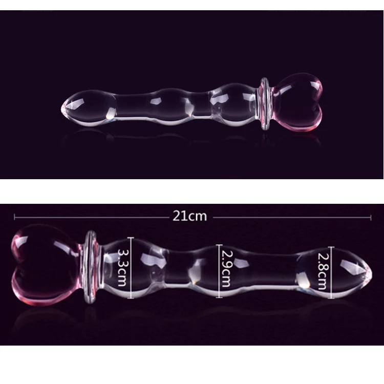 Manyjoy Glass Dildo Crystal Realistic Dilator Long Viginal Anus Plug G-Spot Massager SM Adult Sex Toy for Women Men Masturbator