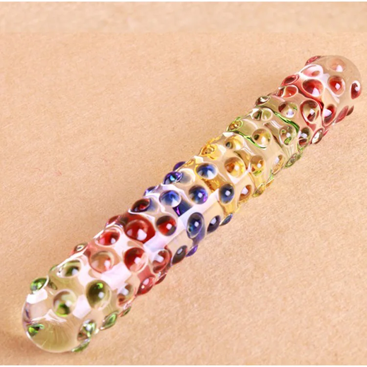 Manyjoy Glass Dildo Crystal Realistic Dilator Long Viginal Anus Plug G-Spot Massager SM Adult Sex Toy for Women Men Masturbator