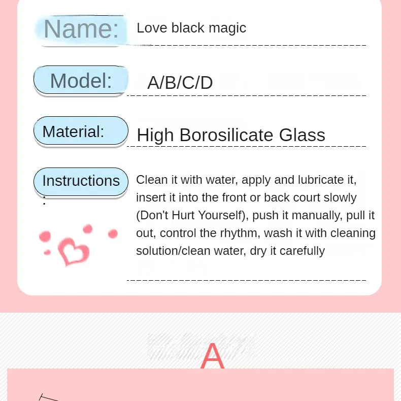 Black Crystal Glass Toys Dildo Anal Plug Gay Sex Toys Double Anal Beads For Men/Women Vaginal Anal Dilation Butt Plug