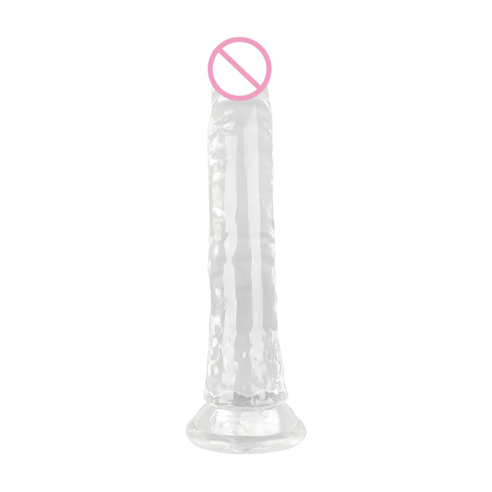 Crystal Glass Dildo Realistic Penis Artificial Anal Dildo G-spot Stimulate Female Masturbation Glass Dildos Sex Toys For Women