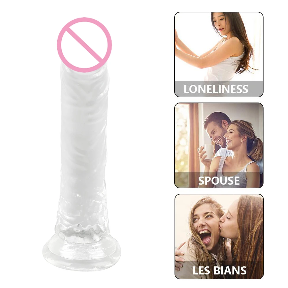 Crystal Glass Dildo Realistic Penis Artificial Anal Dildo G-spot Stimulate Female Masturbation Glass Dildos Sex Toys For Women