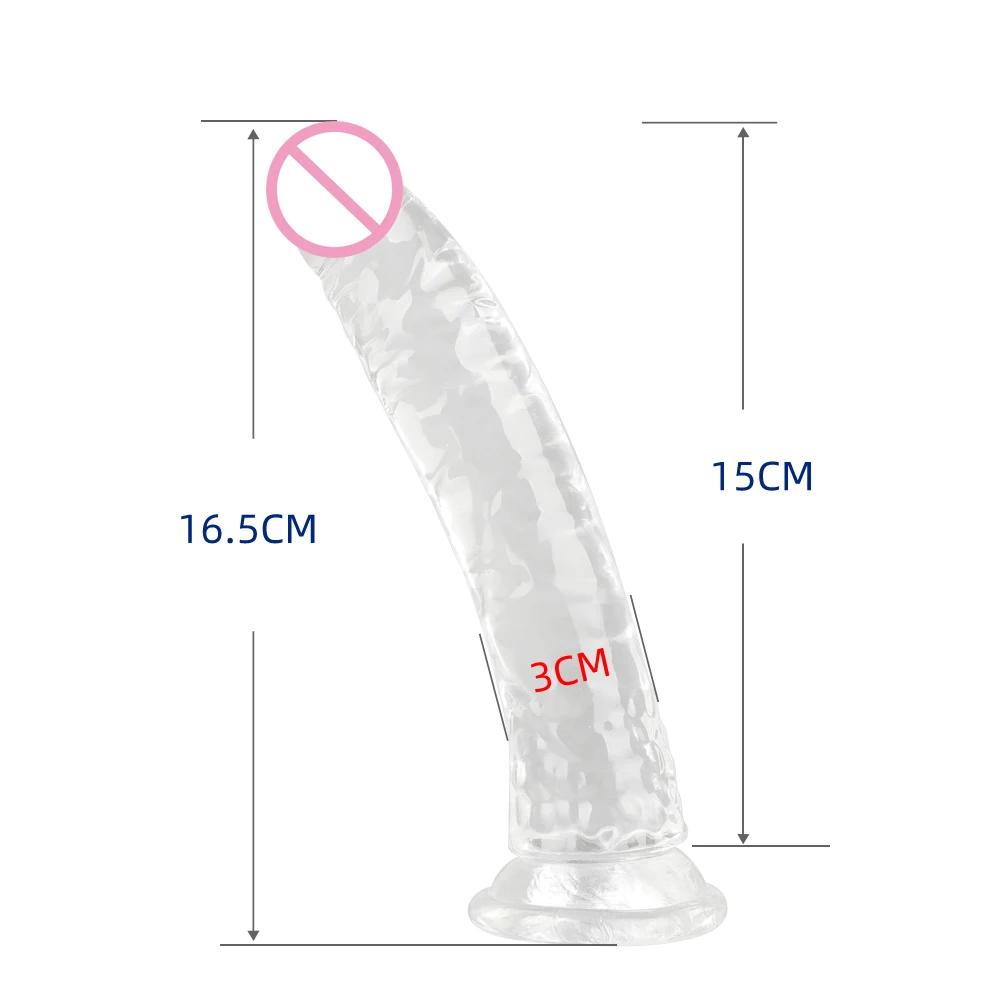 Crystal Glass Dildo Realistic Penis Artificial Anal Dildo G-spot Stimulate Female Masturbation Glass Dildos Sex Toys For Women