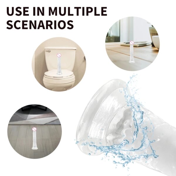Crystal Glass Dildo Realistic Penis Artificial Anal Dildo G-spot Stimulate Female Masturbation Glass Dildos Sex Toys For Women