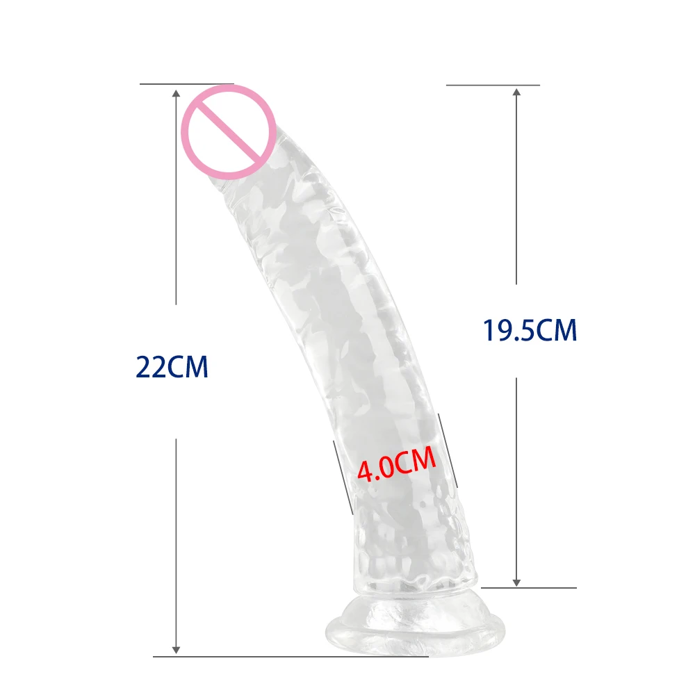 Crystal Glass Dildo Realistic Penis Artificial Anal Dildo G-spot Stimulate Female Masturbation Glass Dildos Sex Toys For Women