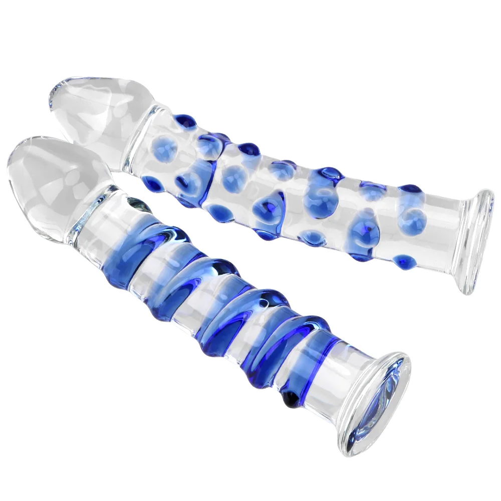 17cm Glass Big Dildos for Women Vaginal Anal Plug Butt Dilator Men Prostate Massager Female Masturbator Sex Toys Erotic Products