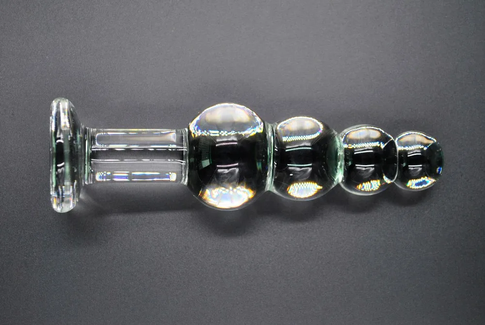 Large Pyrex Glass Anal Beads Big Balls Crystal Dildo Penis Butt Plug Artificial Dick Masturbate Adult Sex Toy For Women Men Gay