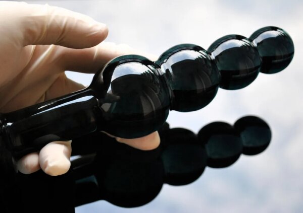Large Pyrex Glass Anal Beads Big Balls Crystal Dildo Penis Butt Plug Artificial Dick Masturbate Adult Sex Toy For Women Men Gay