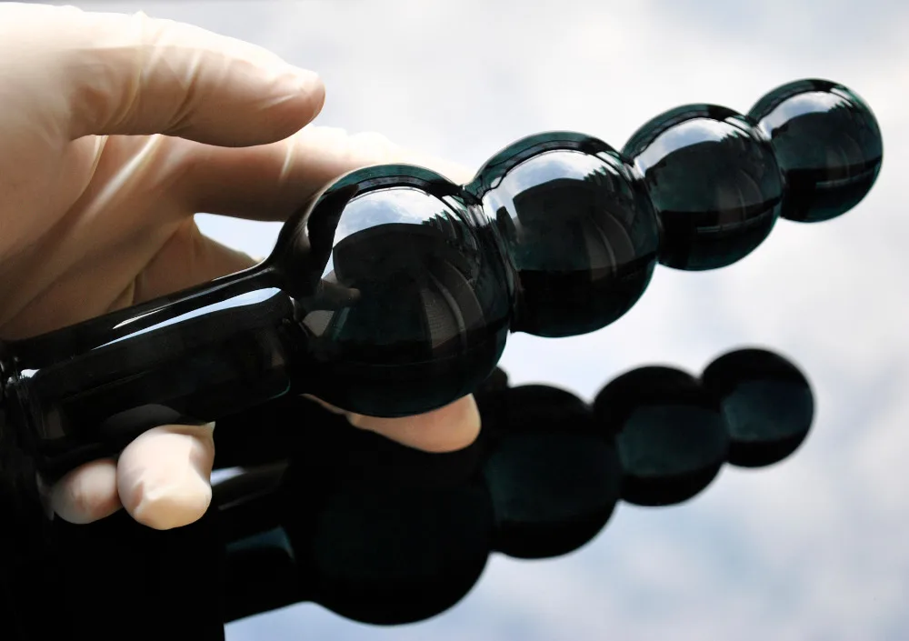 Large Pyrex Glass Anal Beads Big Balls Crystal Dildo Penis Butt Plug Artificial Dick Masturbate Adult Sex Toy For Women Men Gay
