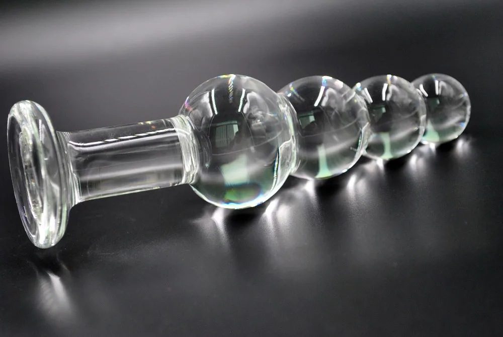 Large Pyrex Glass Anal Beads Big Balls Crystal Dildo Penis Butt Plug Artificial Dick Masturbate Adult Sex Toy For Women Men Gay