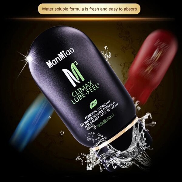 60ml Warming Cooling Lubricant Silk Sex Lubricants Silky Thick Water-based Sex Oil Vaginal Anal Gel Sex Products for Adults