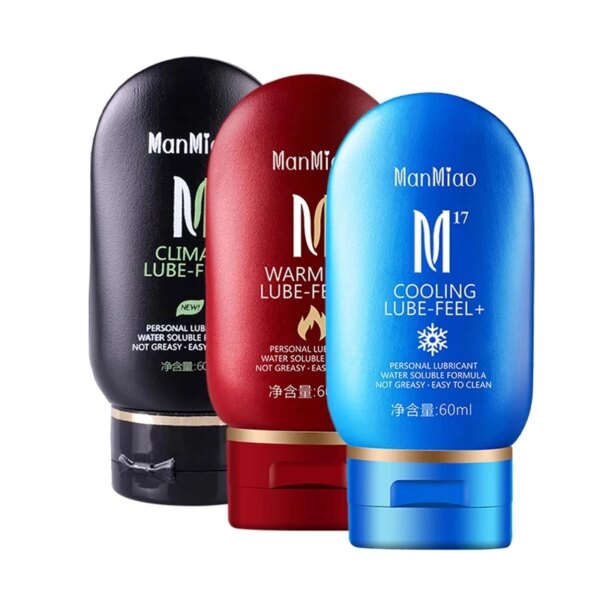 60ml Warming Cooling Lubricant Silk Sex Lubricants Silky Thick Water-based Sex Oil Vaginal Anal Gel Sex Products for Adults