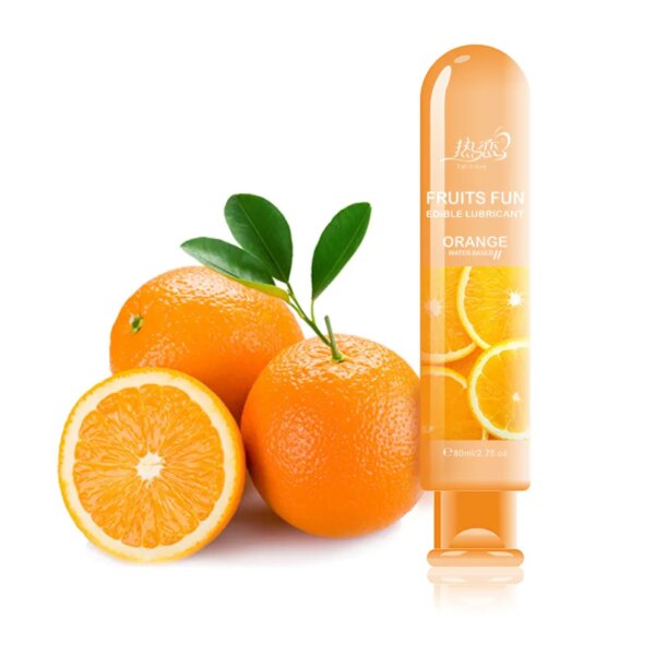 Edible Lubricant Strawberry Fruit Flavor Lubricant Lube Water Based Lubricant for Oral Sex Anal Sex Vagina Sex Masturbation 80g