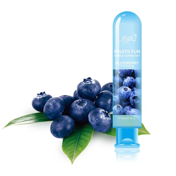 Edible Lubricant Strawberry Fruit Flavor Lubricant Lube Water Based Lubricant for Oral Sex Anal Sex Vagina Sex Masturbation 80g