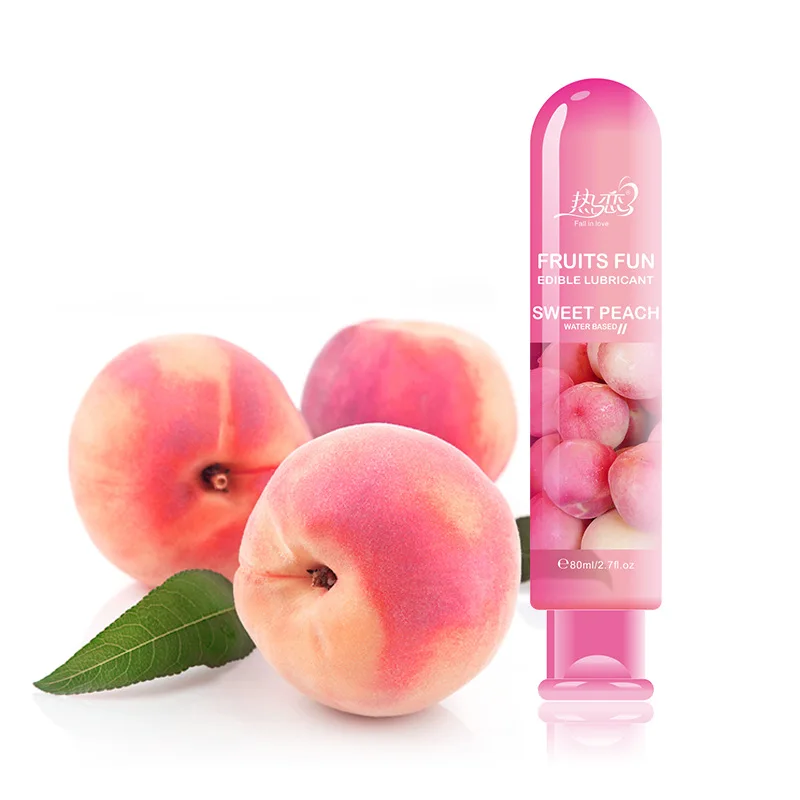 Edible Lubricant Strawberry Fruit Flavor Lubricant Lube Water Based Lubricant for Oral Sex Anal Sex Vagina Sex Masturbation 80g