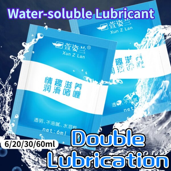 6/20/30/60ML Adults Sex Water Based Lubricant Couple Anal Vagina Sex Lube Lubricants Oil Easy To Clean Sexual Lubricating Fluid