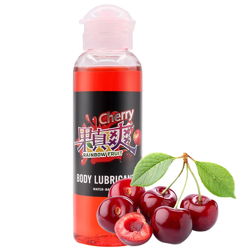 Fruity Oral Sex Lubricant 100ml Lickable Strawberry Flavor Water-based Lubricanting Fluid for Adults Sexual Anal Vagina Sex Lube