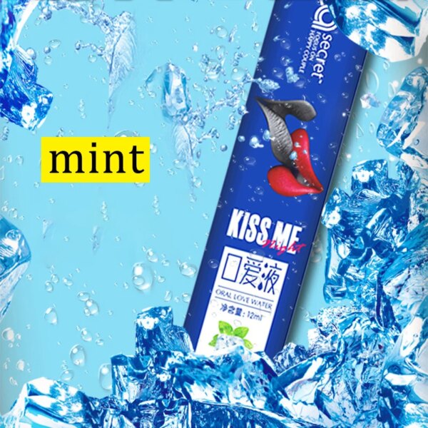 6pcs Oral Sex Water Lubricante Sexual Strawberry Peach Flavor Ice Fire Sex Toys Water Based Lubricant Gel for Women Men Couples