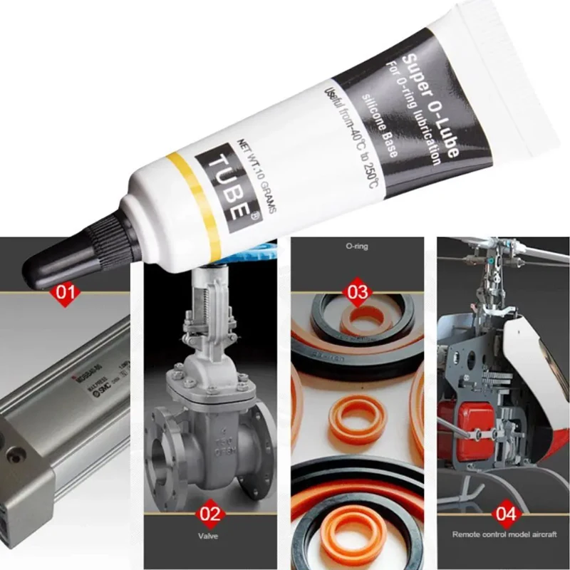 10g Food Grade Waterproof Silicone Grease Lubrication for Coffee Machines Car Gear Super O-lube O-ring Lubrication Silicone Base