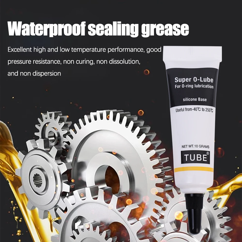 10g Food Grade Waterproof Silicone Grease Lubrication for Coffee Machines Car Gear Super O-lube O-ring Lubrication Silicone Base