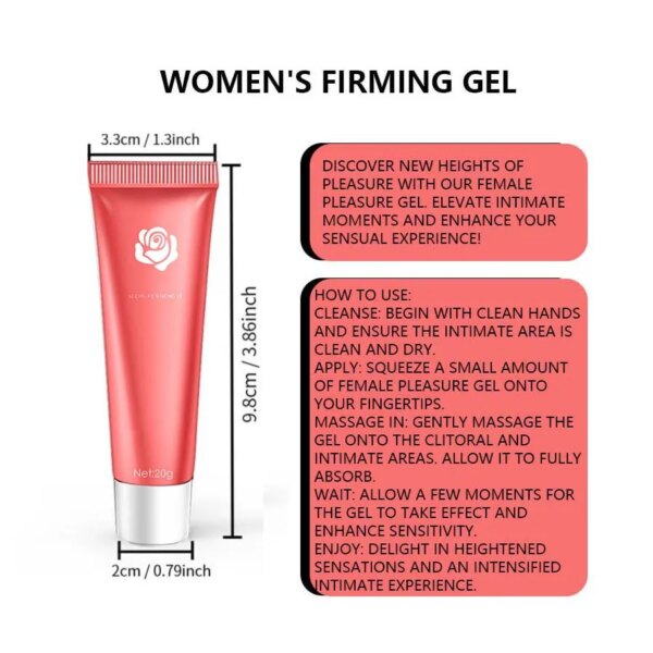 Women's Pleasure Gel, Private Part Sensitive Enhancing Liquid, Water Based Silicone Lubricant Flavorless Couple Adult Supplies
