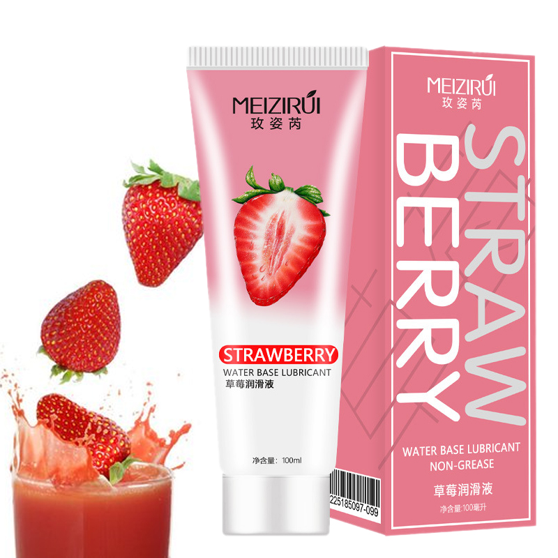 Strawberry Lubricant Sex Anal Lubricant Gay Oil Oral Lubricant Sterilization Sexual for Men Lube Silicone Water Based 18+