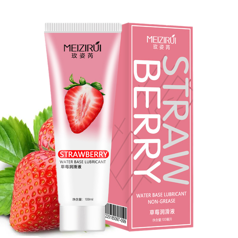 Strawberry Lubricant Sex Anal Lubricant Gay Oil Oral Lubricant Sterilization Sexual for Men Lube Silicone Water Based 18+