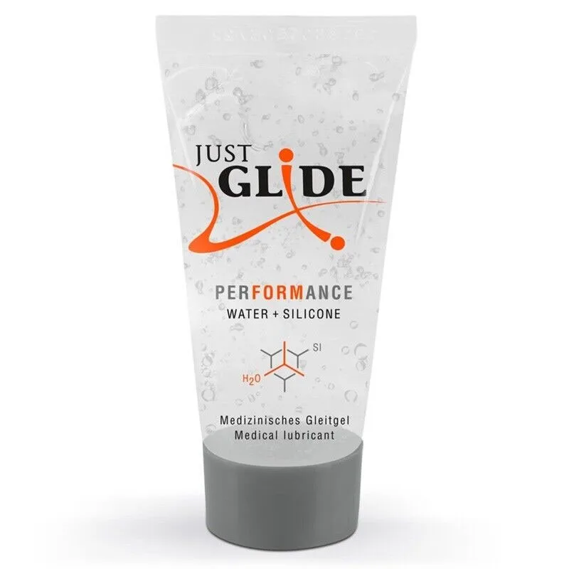 Just Glide Performance Hybrid Lube  Water & Silicone base Long Lasting 20ml