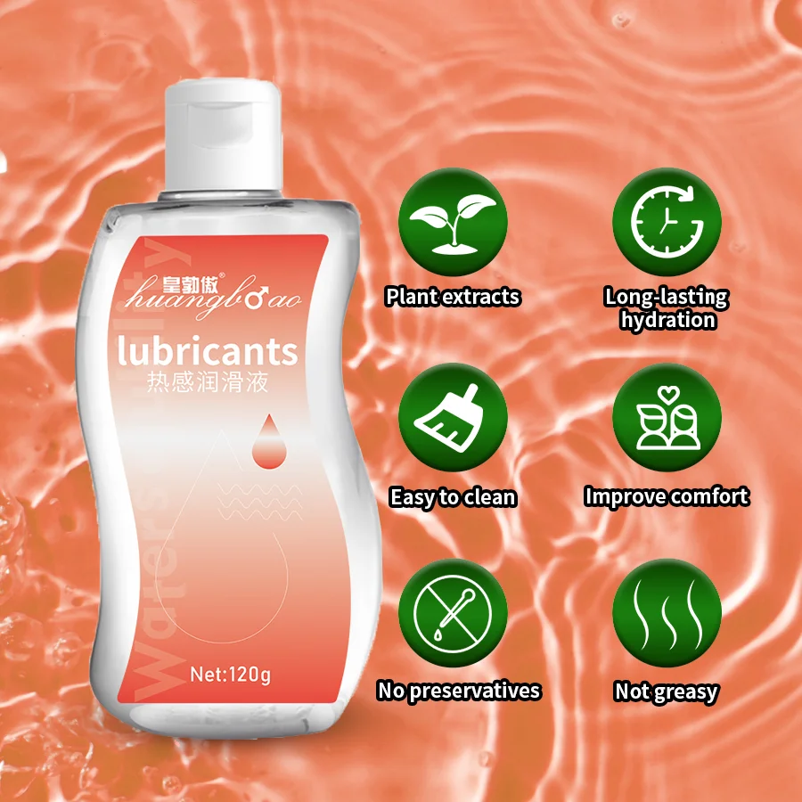 Silicone-base thermal No Pain Lube Gay Silicon Gel Grease Water Based Lubricants Masturbating Sex Products Intimate 120g