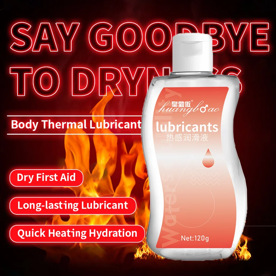 Silicone-base thermal No Pain Lube Gay Silicon Gel Grease Water Based Lubricants Masturbating Sex Products Intimate 120g