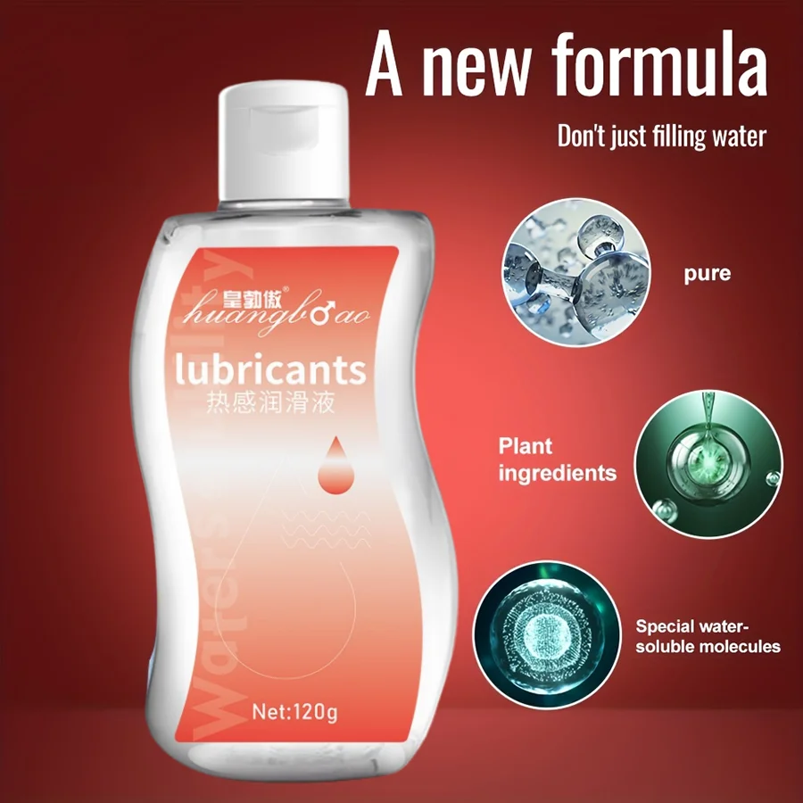Silicone-base thermal No Pain Lube Gay Silicon Gel Grease Water Based Lubricants Masturbating Sex Products Intimate 120g