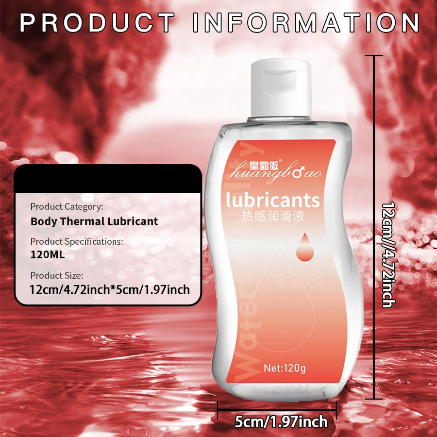Silicone-base thermal No Pain Lube Gay Silicon Gel Grease Water Based Lubricants Masturbating Sex Products Intimate 120g