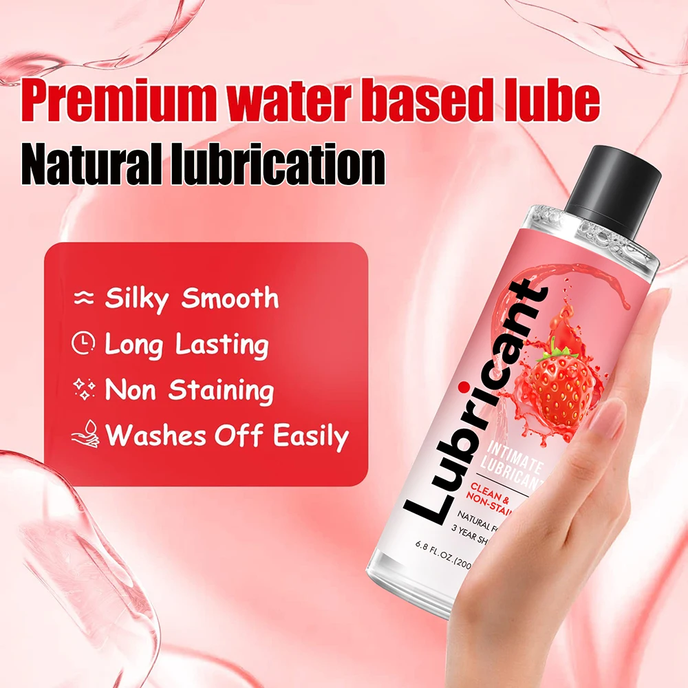 Intimate Strawberry Flavor Lubricant Pleasure Body Erotic Oil Lubricant Adult Sex Supplies flirting for couples 200ml Intimate Strawberry Flavor Lubricant Pleasure Body Erotic Oil Lubricant Adult Sex Supplies flirting for couples 200ml