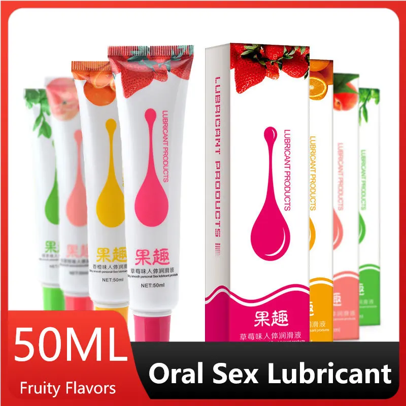 50ML Edible Oral Sex Lubricant Fruity Flavor Lubricanting Fluid for Adults Anal Vagina Sex Toys Gel Lube Couple Sexual Products 50ML Edible Oral Sex Lubricant Fruity Flavor Lubricanting Fluid for Adults Anal Vagina Sex Toys Gel Lube Couple Sexual Products