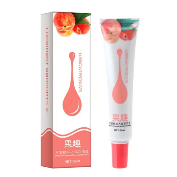 50ML Edible Oral Sex Lubricant Fruity Flavor Lubricanting Fluid for Adults Anal Vagina Sex Toys Gel Lube Couple Sexual Products
