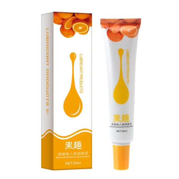 50ML Edible Oral Sex Lubricant Fruity Flavor Lubricanting Fluid for Adults Anal Vagina Sex Toys Gel Lube Couple Sexual Products