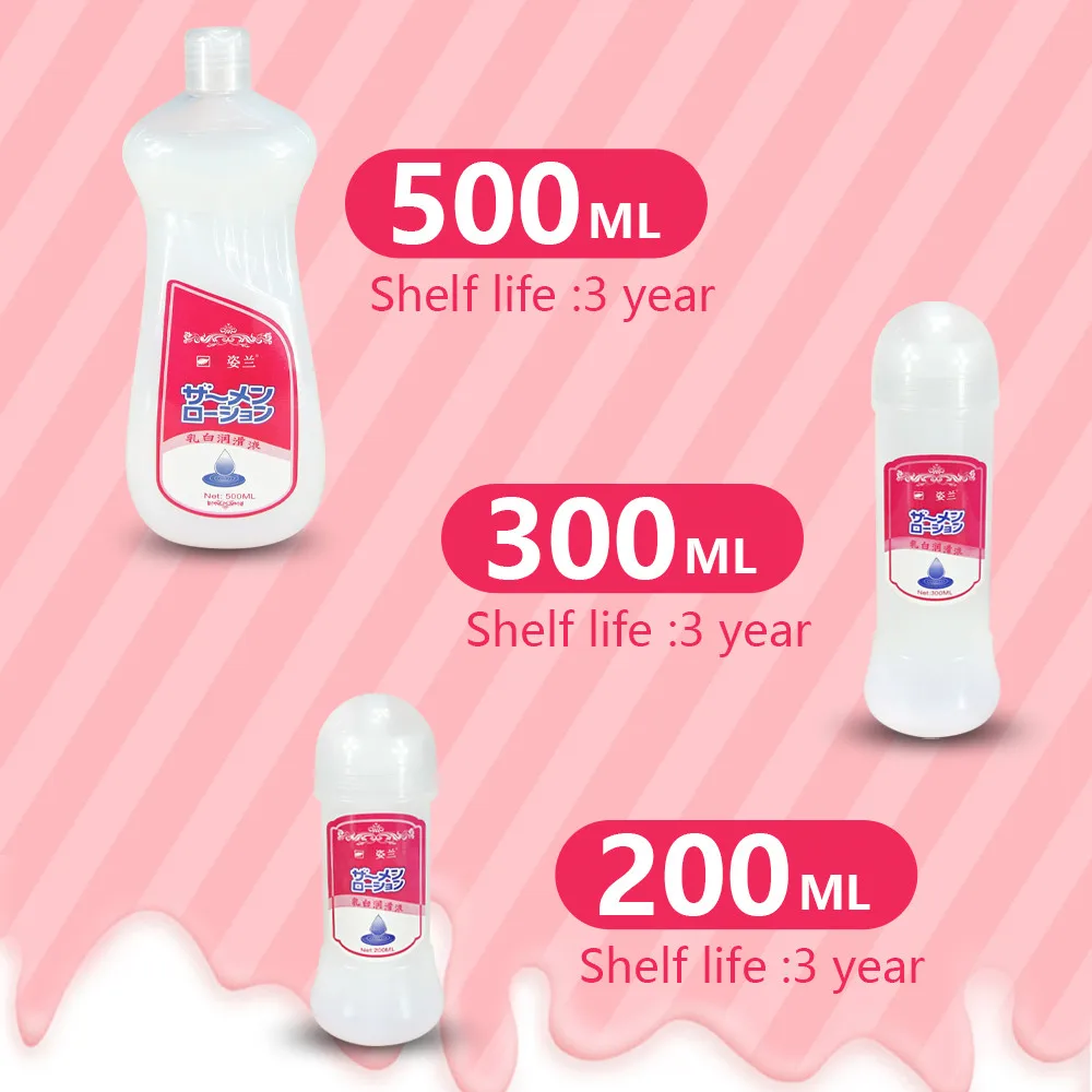Lubricant for Gay Sex 200/300/500ml Sex Semen Viscous Lube for Vagina Anal Plug Oil Lubrication Intimate Goods Adult Sex Toys