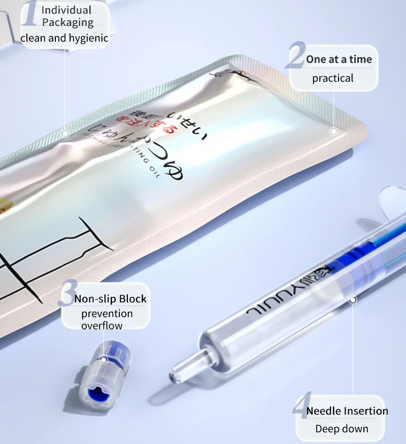 Disposable Injection Lubricant Applicator Sex Toys for Adults Man Women Vaginal Anal Sex Water-soluble Lube Sexual Products 18+