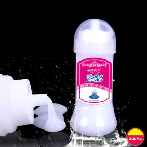 200/300/500ml Sex Viscous Lubricant,Milk-white Simulated Semen for Vagina Anal,Water-soluble Lubricants for Adult Goods Sex Toys