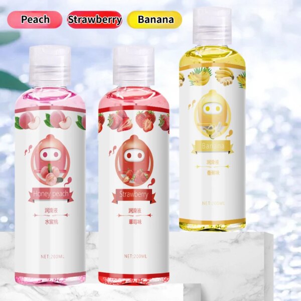 200ml Fruity Flavor Lubricating Water-soluble Human Body Lubricating Fluid for Man Woman 18+ Sex Toys Sexshop sexes accessoires